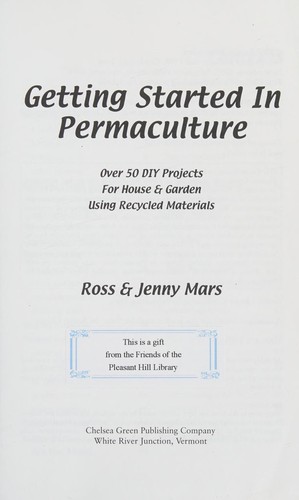 Cover for Getting started in permaculture