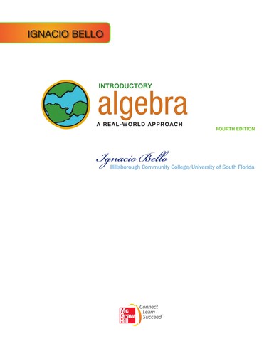 Cover for Introductory algebra
