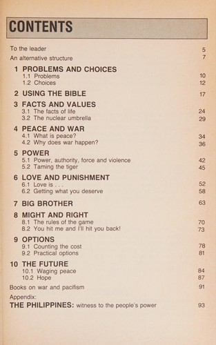 Cover for War and pacifism.