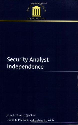 Cover for Security Analyst Independence