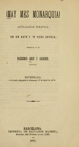 Cover for !May mes monarquia!