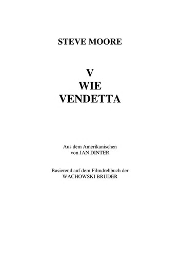Cover for V wie Vendetta
