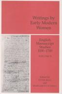 Cover for Writings by early modern women