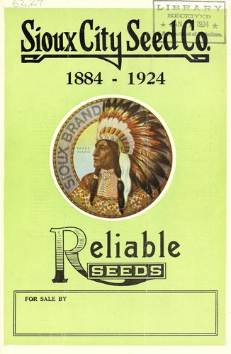 Cover for Reliable seeds, 1924 [catalog]