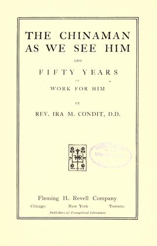 Cover for The Chinaman as we see him