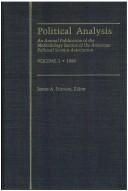 Cover for Political Analysis
