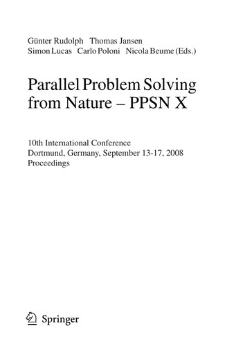Cover for Parallel problem solving from nature - PPSN X