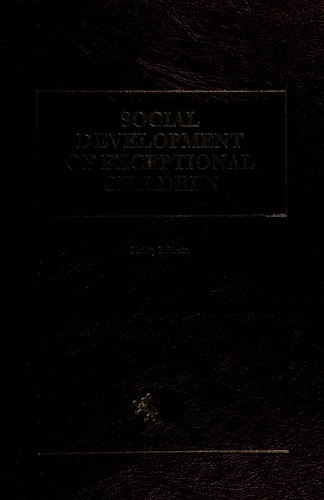 Cover for Social development of exceptional children