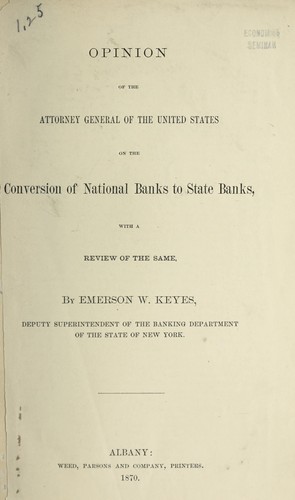 Cover for Opinion of the Attorney General relative to the right of internal revenue officers to receive informer's shares for information obtained by them while in the public service