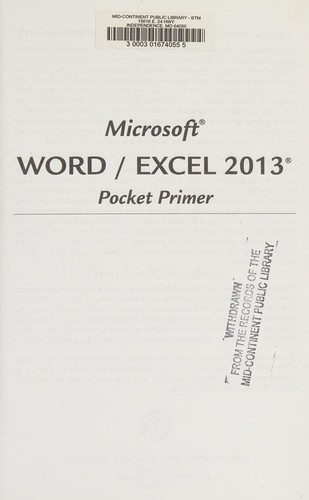 Cover for Microsoft Word / Excel 2013 / 365