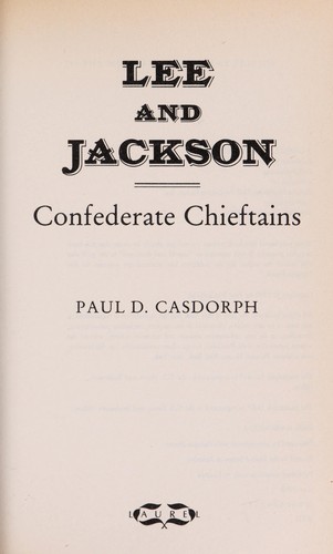 Cover for Lee and Jackson