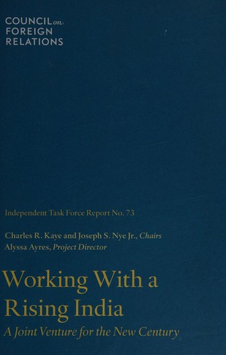 Cover for Working with a rising India