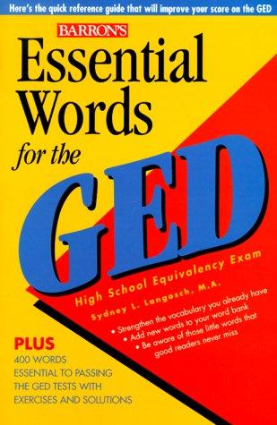 Cover for Essential words for the GED