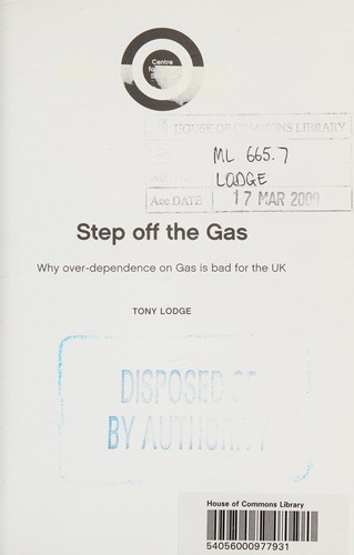 Cover for Step off the gas
