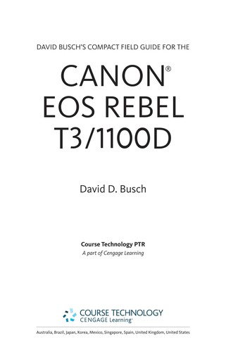 Cover for David Busch's compact field guide for the Canon Eos Rebel T3/1100D