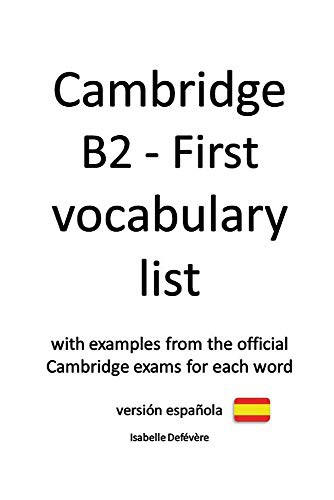 Cover for Cambridge B2 - First vocabulary list