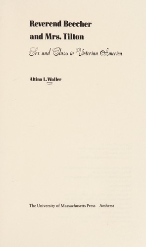 Cover for Reverend Beecher and Mrs. Tilton