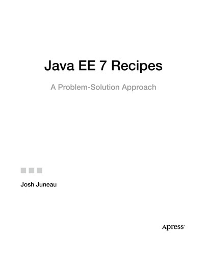 Cover for Java EE 7 Recipes