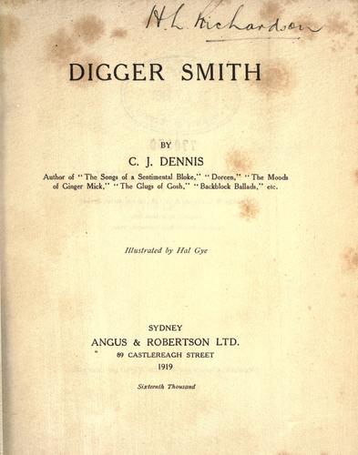 Cover for Digger Smith.