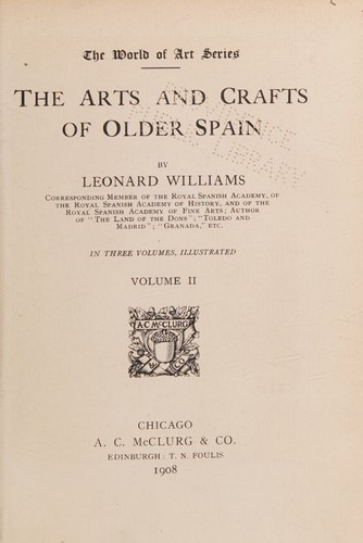 Cover for The Arts and Crafts of Older Spain