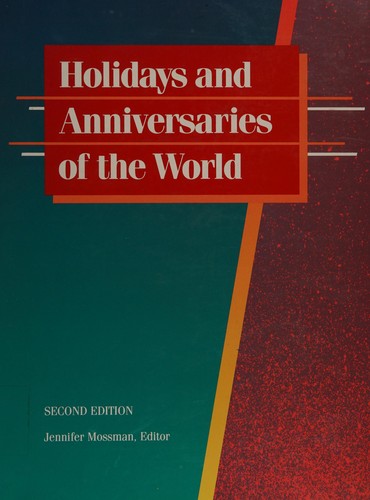 Cover for Holidays and anniversaries of the world