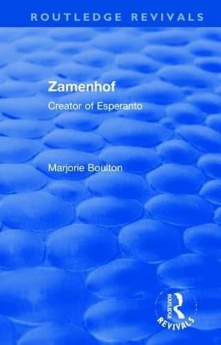 Cover for Routledge Revivals : Zamenhof