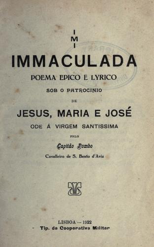 Cover for Immaculada