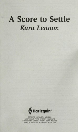 Cover for A score to settle