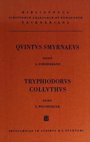Cover for Posthomericorum libri 14