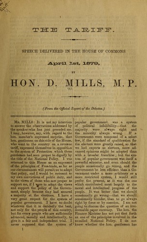 Cover for The tariff