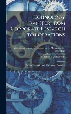 Cover for Technology Transfer from Corporate Research to Operations