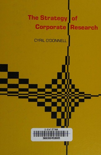 Cover for THE STRATEGY OF CORPORATE RESEARCH