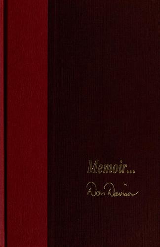 Cover for Memoir...Don Davison
