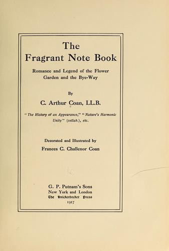 Cover for The fragrant note book
