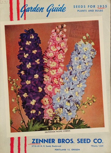 Cover for Garden guide, seeds for 1955, plants and bulbs
