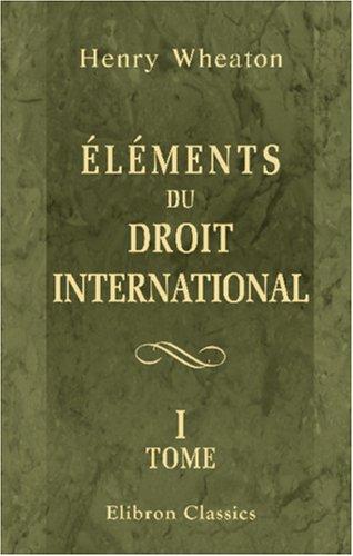 Cover for Éléments du droit international