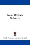Cover for Poems Of Emile Verhaeren
