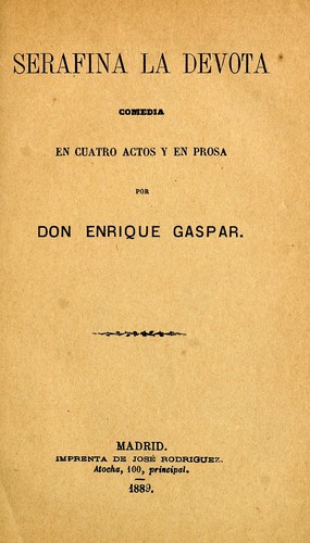 Cover for Serafina la devota