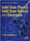 Cover for Solid State Physics, Solid State Devices and Electronics