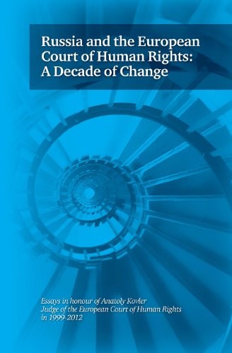 Cover for Russia and the European Court of Human Rights : a Decade of Change