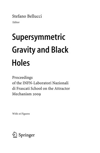 Cover for Supersymmetric Gravity and Black Holes