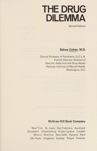 Cover for The drug dilemma