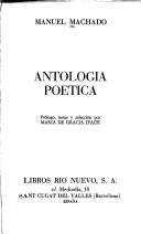 Cover for Antología poética