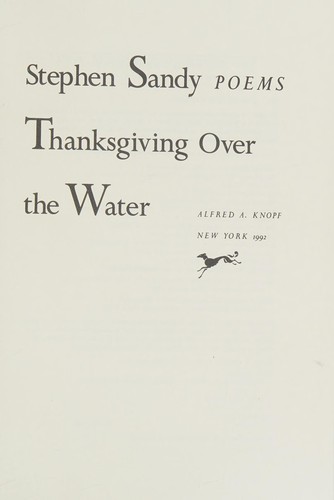 Cover for Thanksgiving over the water