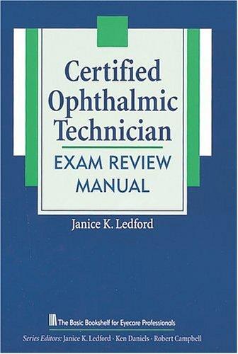 Cover for Certified ophthalmic technician exam review manual