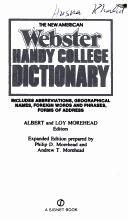 Cover for Webster's Handy College Dictionary, The New American