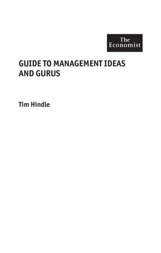 Cover for Guide to management ideas and gurus