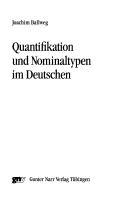 Cover for Quantifikation und Nominaltypen im Deutschen