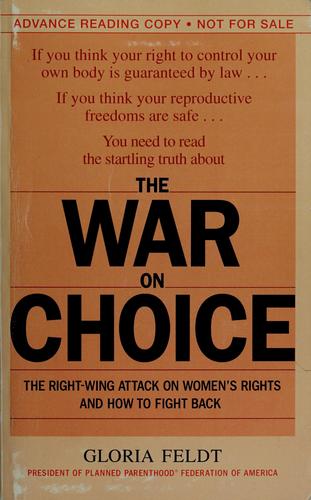 Cover for The war on choice