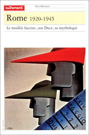 Cover for Rome, 1920-1945